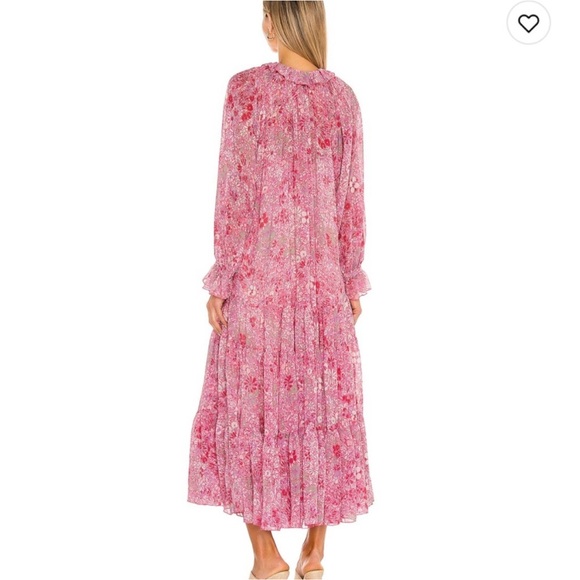 Free People Feeling Groovy Pink Maxi Dress Sz Small - Picture 2 of 7